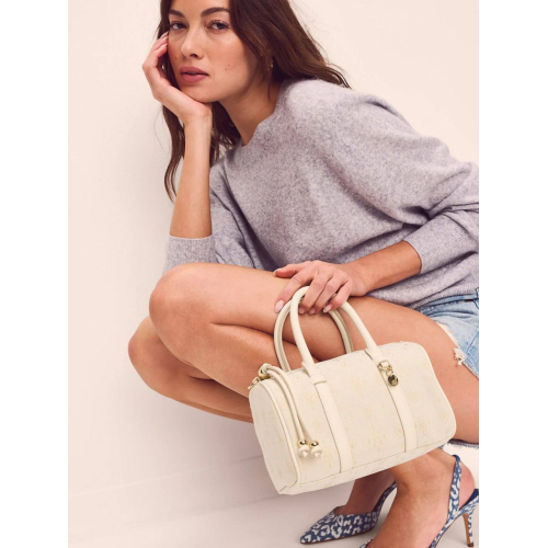 Сумка Victoria’s Secret White Foyard Small Roll Duffle Bag