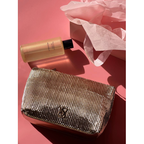 Косметичка Victoria’s Secret Beauty Pleated Bag Gold Косметичка Victoria’s Secret Beauty Pleated Bag Gold