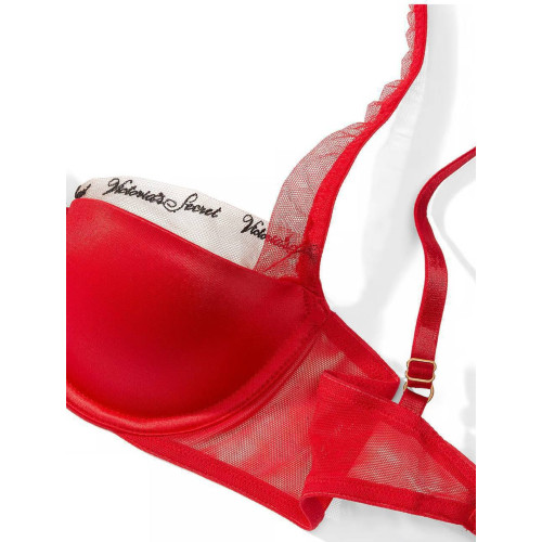 Комплект Білизни Victoria's Secret Very Sexy Logo Embroidery Lined Bra & Thong Panty 