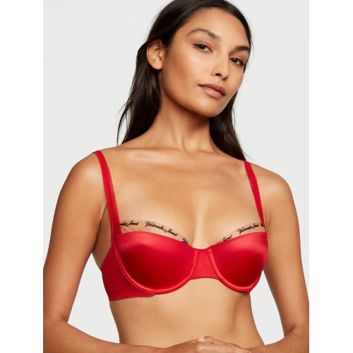 Комплект Білизни Victoria's Secret Very Sexy Logo Embroidery Lined Bra & Thong Panty 