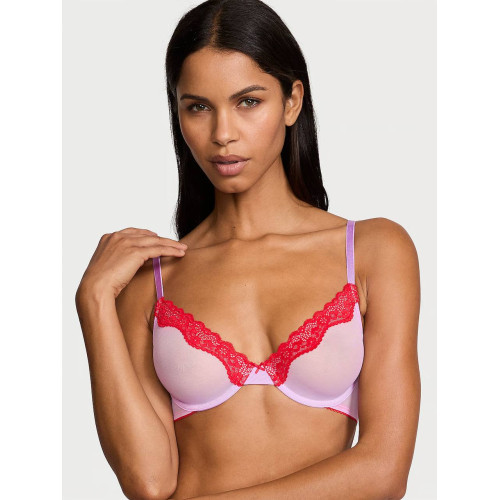 Комплект Білизни Victoria's Secret Tease Unlined Demi Bra High-Leg Scoop Thong Panty