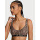 Бралет Victoria’s Secret The T-Shirt Cotton Exploded Logo Unlined Plunge Bralette Leopard