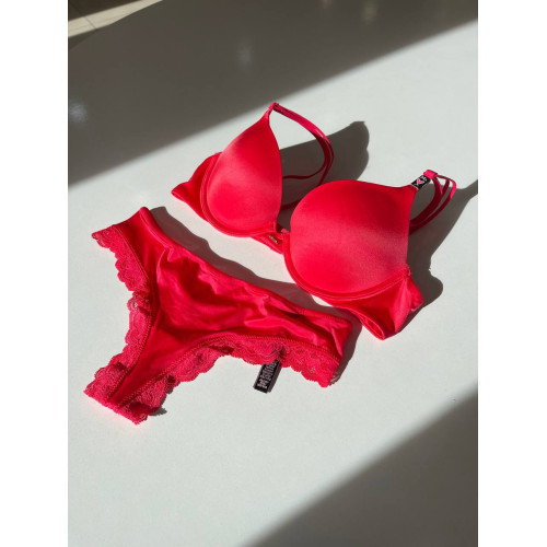 Комплект білизни Victoria's Secret Push-Up Bra Wild Strawberry