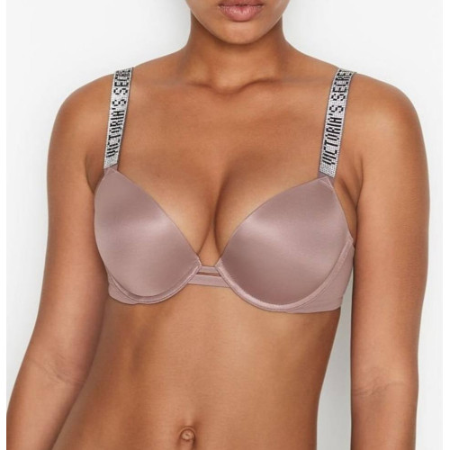 Бюстгальтер Victoria's Secret Smooth Shine Strap Lipstick Push Up Bra Set 