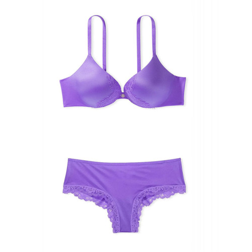 Комплект білизни Victoria's Secret So Obsessed Push-Up Bra & Lace-Trim Cheeky Panty