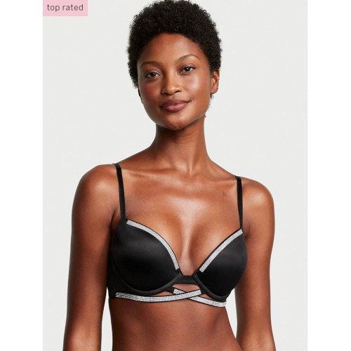 Комплект Білизни Victoria's Secret Very Sexy Shine Cradle Push-Up Bra & Shine Chain Strap Lace Tong Panty