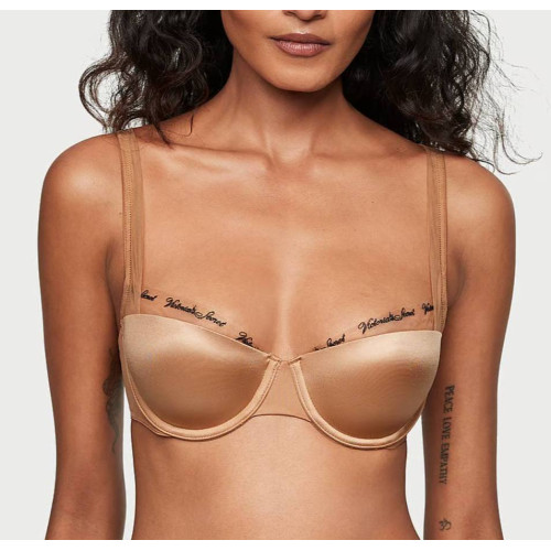 Комплект Білизни Victoria's Secret Very Sexy Logo Embroidery Lined Bra & Thong Panty   