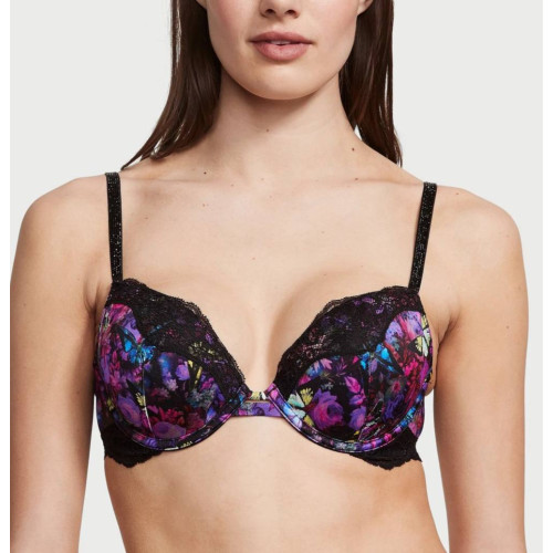 Комплект білизни Victoria's Secret Shine Strap Lace Push-Up Bra Thong