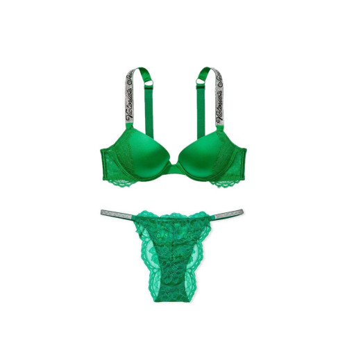 Комплект білизни Victoria’s Secret Very Sexy Shine Strap Push-Up Bra & Thong