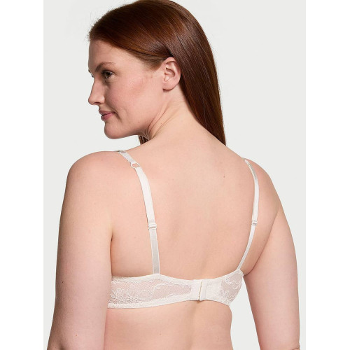 Комплект Білизни Victoria’s Secret Very Sexy Double Shine Strap Push-Up Bra & Thong Panty Coconut White