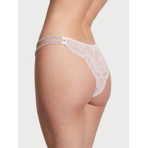 Комплект Білизни Victoria's Secret Very Sexy Double Shine Strap Push-Up Bra & Brazilian Panty Coconut White
