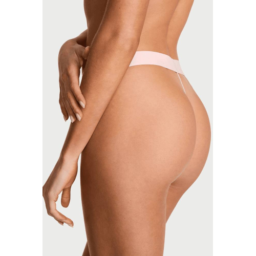 Комплект білизни Victoria’s Secret THE T-SHIRT Shine Cotton Wireless Plunge Bralette & V-Thong Pink