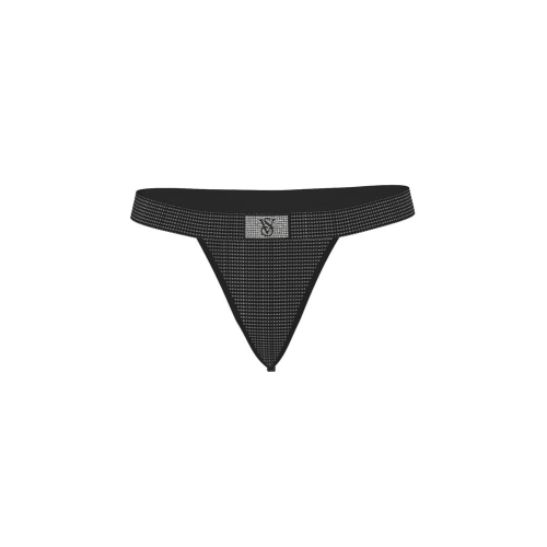 Комплект білизни Victoria’s Secret THE T-SHIRT Shine Cotton Wireless Plunge Bralette & V-Thong Black