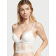 Корсет Victoria’s Secret Very Sexy Coconut White Add 2 Cups Shine Strap Lace Corset Bra Top