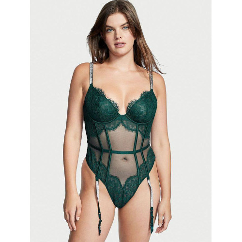Боді Victoria's Secret Very Sexy Demi Teddy with Shine Straps & Garters