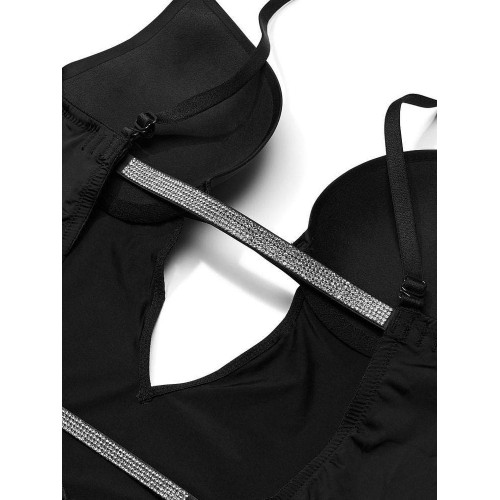 Боді Victoria’s Secret Very Sexy Open Plunge Convertible Shine Black