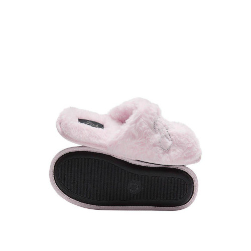 Тапочки Pink Faux-Fur Closed-Toe Slippers Рожеві