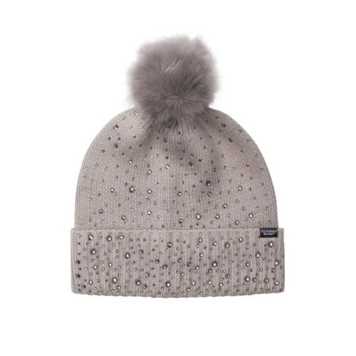 Шапка Victoria’s Secret Rhinestone Pom-pom Hat 