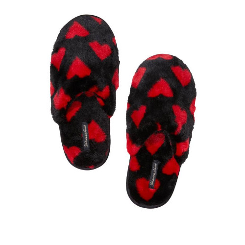 тапочки Victoria's Secret Red Hearts Slippers