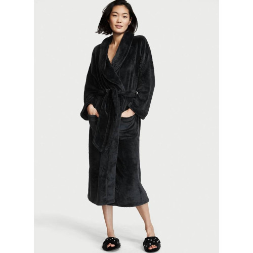 Тапочки Victoria's Secret Closed Toe Faux Fur Slipper Black Тапочки Victoria's Secret Closed Toe Faux Fur Slipper Black