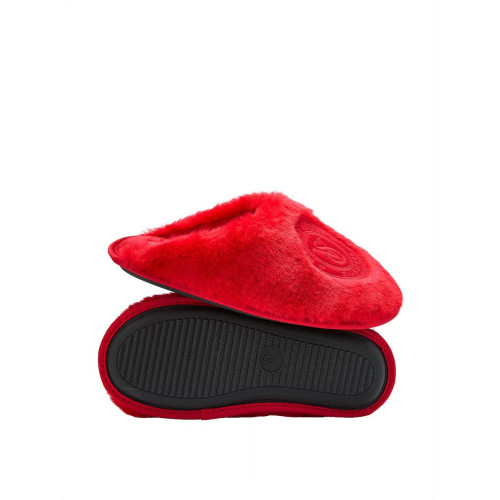 Тапочки Victoria's Secret Closed-Toe Faux Fur Slippers Red 