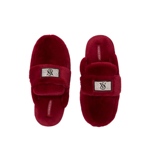 Тапочки Victoria’s Secret Luxe Plush Shine Patch Slide Slippers