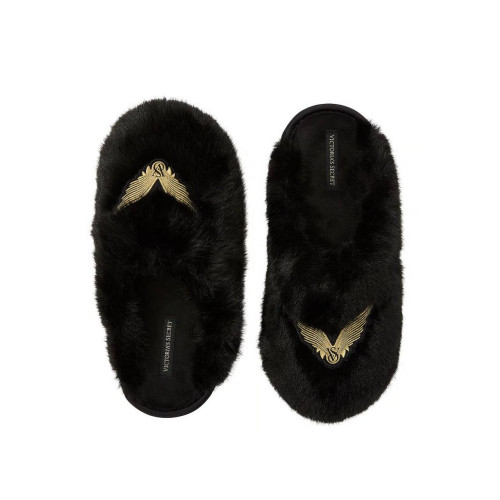 Тапочки Victoria’s Secret Luxe Plush Closed-Toe Slippers Black