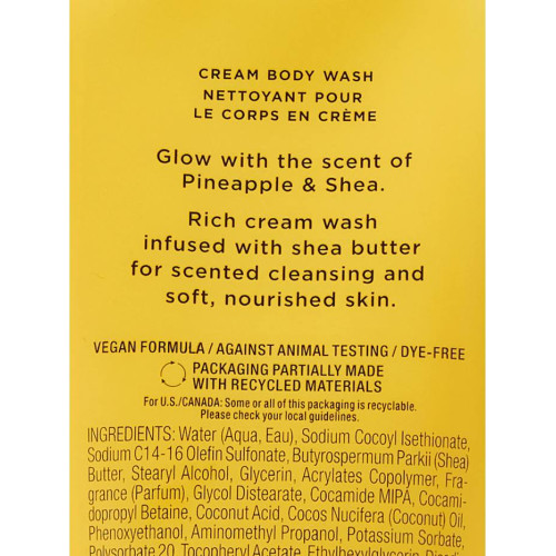 Гель для душу Victoria’s Secret Pineapple & Shea Cream Body Wash Гель для душу Victoria’s Secret Pineapple & Shea Cream Body Wash