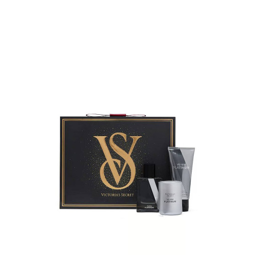Подарунковий Набір Victoria’s Secret VS Him Platinum 3 Piece Luxe Fragrance Gift Set