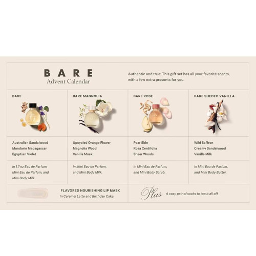 Адвент Календар Victoria’s Secret The Bare Advent Calendar Gift Set