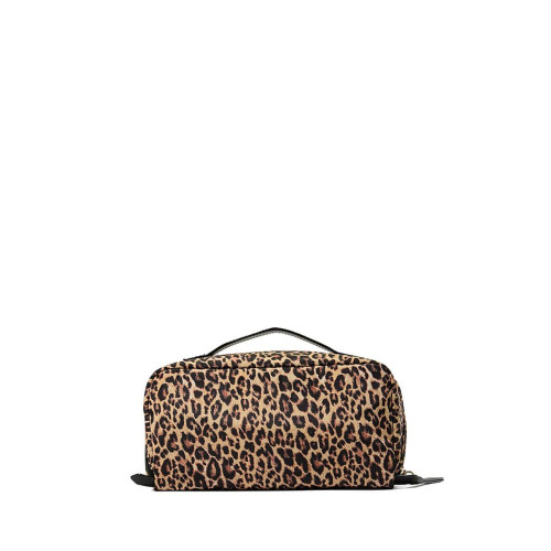 Косметичка Victoria’s Secret 3-Piece Expandable Travel Makeup Bag Leopard
