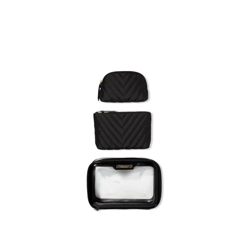 Косметичка 3в1 Victoria’s Secret Beauty Bag Trio Black Lily