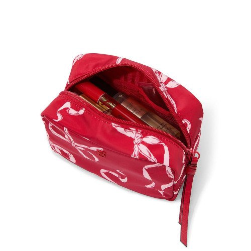 Косметичка Victoria’s Secret Lipstick Red Bows Make-Up Bag