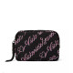 Косметичка Victoria’s Secret Travel Makeup Bag Black Candycane Script