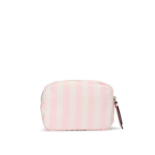 Косметичка Victoria’s Secret Boxy Case Makeup Bag Pink Stripe