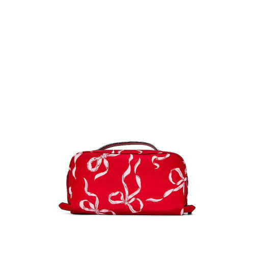 Косметичка Victoria’s Secret Lipstick Red Bows Expandable Travel Make-Up Bags 3 Piece