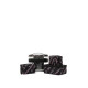 Косметичка Victoria’s Secret 4-Piece Makeup Bag Black Candycane Script (4 в 1)