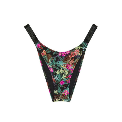 Купальник Victoria’s Secret Wicked Bikini Top Shine Strap Black Palm
