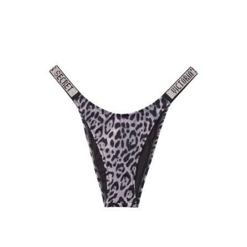 Плавки Victoria’s Secret Shine Strap Brazilian Bikini Bottom Leopard