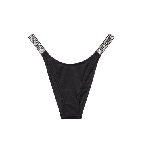 Плавки Victoria’s Secret Very Sexy Shine Strap Brazilian Bikini Bottom Black