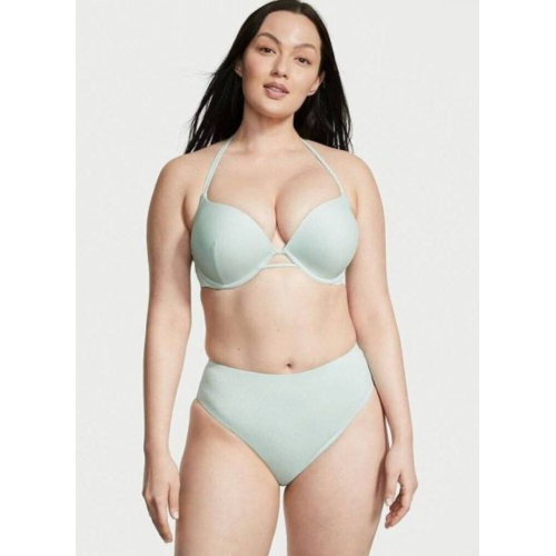 Плавки Victoria’s Secret PINK Shimmer High-Leg Bikini Bottom Mint Плавки Victoria’s Secret PINK Shimmer High-Leg Bikini Bottom Mint