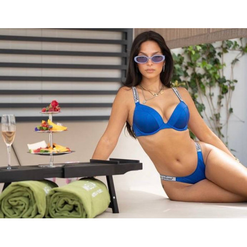 Купальник Victoria's Secret Shine Strap Tee Push-Up Bikini Top & Shine Strap Brazilian Bikini Bottom