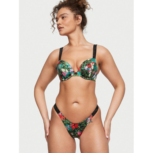 Купальник Victoria's Secret Shine Strap Sexy Tee Push-Up Bikini Top & Bikini Bottom Brazilian Shine Strap