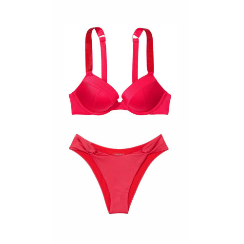 Купальник Victoria's Secret Shine Strap Sexy Tee Push-up Strawberry