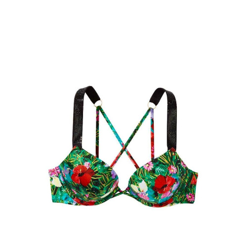 Купальник Victoria’s Secret Shine Strap Sexy Tee Add-2-Cups Push-Up Tropical Floral