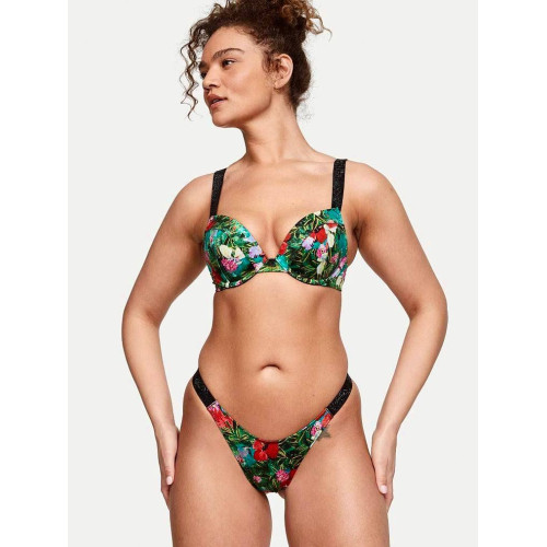 Купальник Victoria’s Secret Shine Strap Sexy Tee Push-Up Bikini Top & Bikini Bottom
