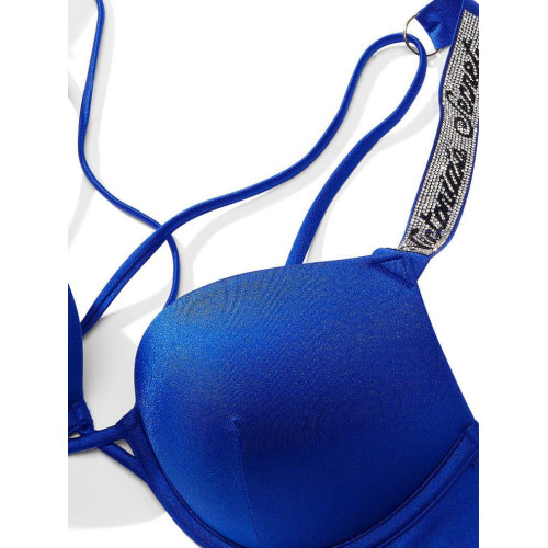 Купальник Victoria’s Secret Shine Strap Bombshell Add-2-Cups Push-Up Bikini Top Thong Bikini Bottom