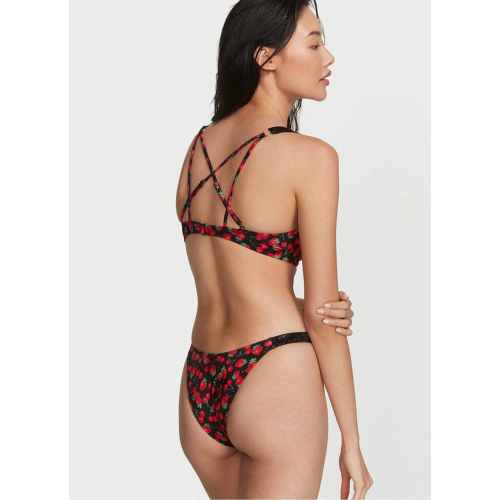 Купальник Victoria’s Secret Shine Strap Sexy Tee Push-Up Bikini Black Sweet Berries