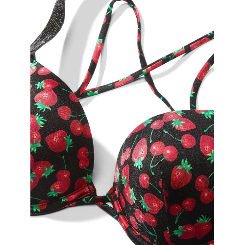 Купальник Victoria’s Secret Shine Strap Sexy Tee Push-Up Bikini Black Sweet Berries