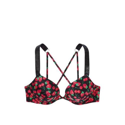 Купальник Victoria’s Secret Shine Strap Sexy Tee Push-Up Bikini Black Sweet Berries